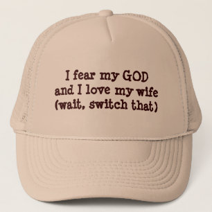 Casquette Je crains le commutateur d'épouse d'amour d'un