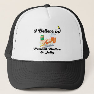 Casquette je crois au beurre de cacahuète et à la gelée