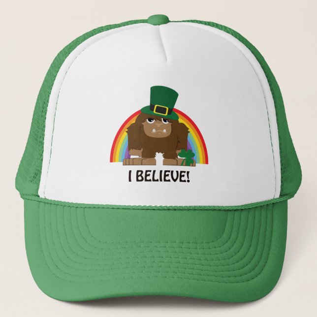 Casquette Je Crois ! Bigfoot Leprechaun (Devant)