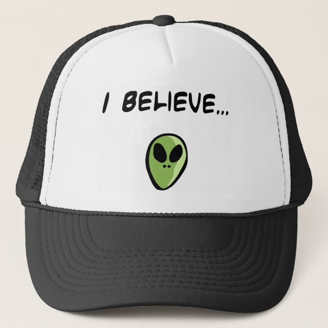 Casquette Je crois en aliens (Devant)