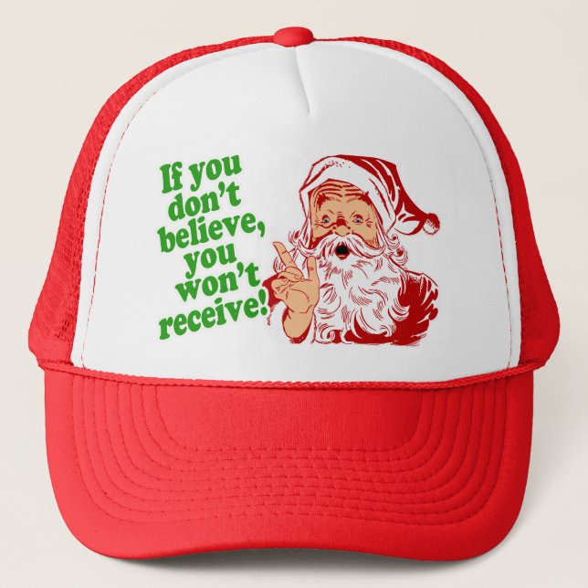 Casquette Je crois en père noël (Devant)