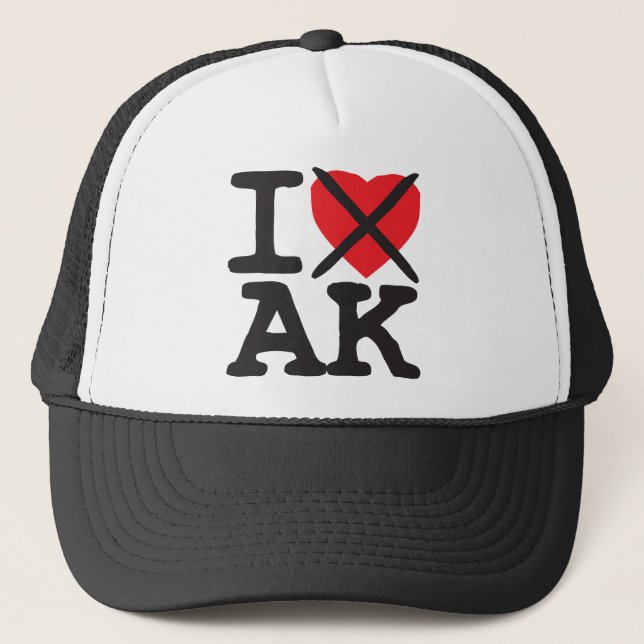 Casquette Je déteste AK - Alaska (Devant)