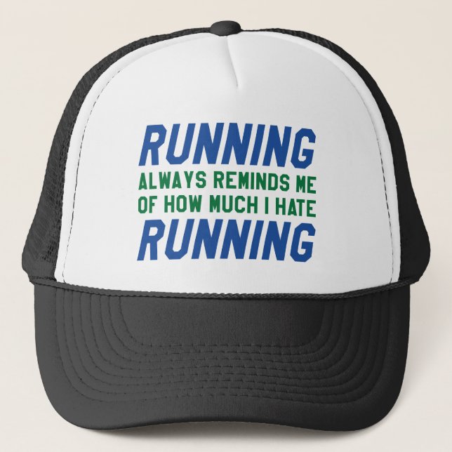 Casquette Je déteste courir (Devant)