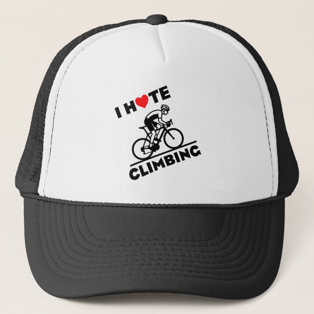 Casquette Je déteste le cyclisme en montée (Devant)
