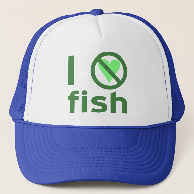 Casquette Je déteste le poisson (Devant)