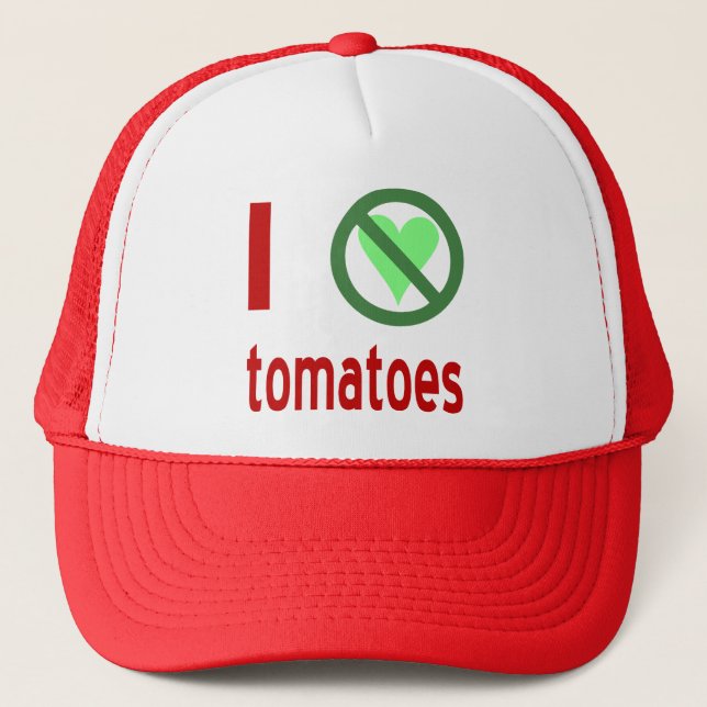 Casquette Je déteste les tomates (Devant)
