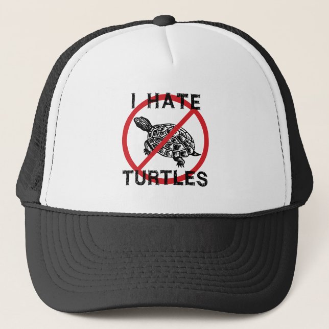 Casquette Je déteste les tortues (Devant)