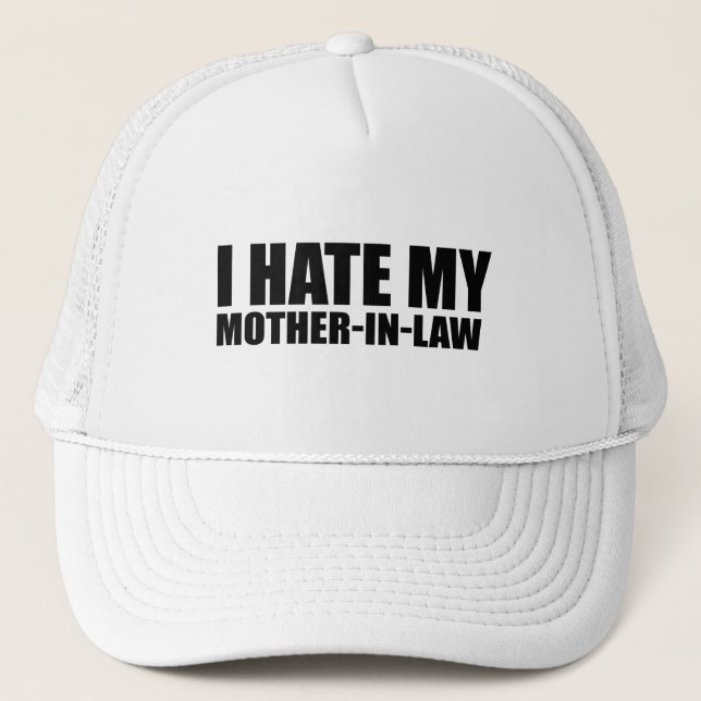 Casquette Je déteste ma mère en droit (Devant)