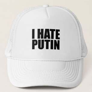 Casquette Je déteste Poutine