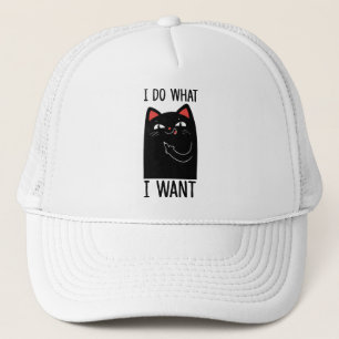 Casquette Je Fais Ce Que Je Veux Chat Noir Sarcastique