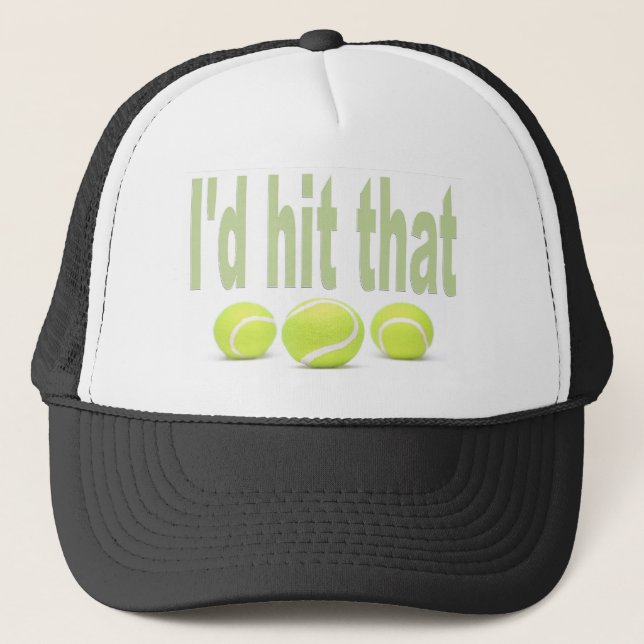 Casquette Je frapperais ce tennis (Devant)