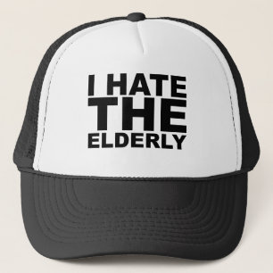 Casquette JE HAIS LES PERSONNES ÂGÉES T-shirt chapeau mug ta