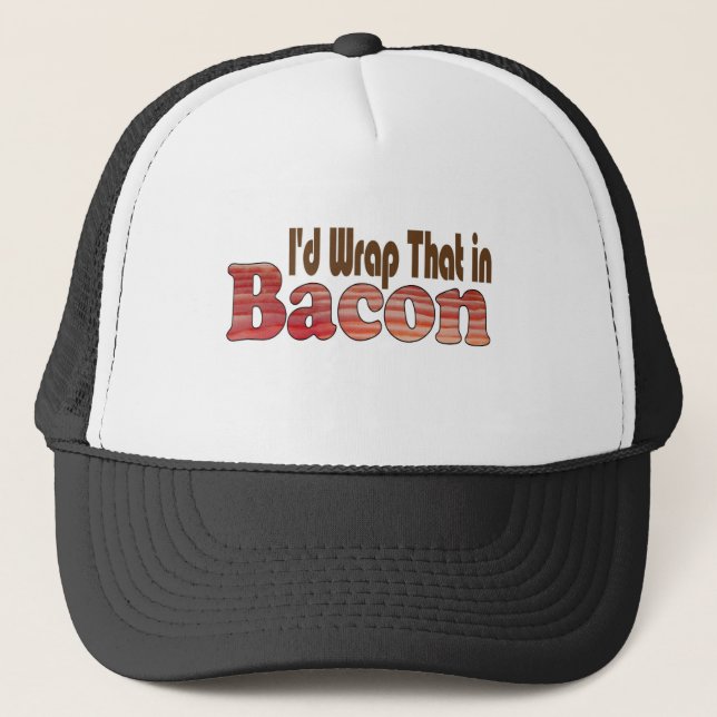 Casquette Je l'envelopperais bien dans du bacon (Devant)