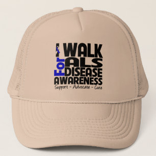 Casquette Je marche pour la conscience de la maladie de SAL