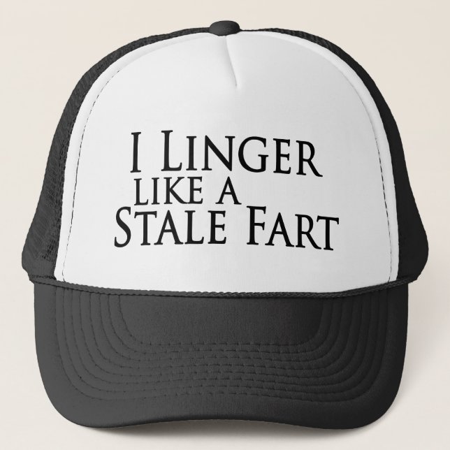 Casquette Je m'attarde comme un pet éventé (Devant)