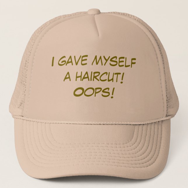 Casquette Je me suis coupé les cheveux (Devant)