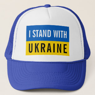 Casquette Je me tiens avec l'Ukraine politique