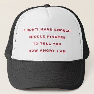 Casquette Je n'ai pas assez de doigts rouges