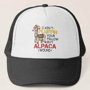 Casquette Je n'ai pas fouillé ton Coussin, mais Alpaca a plu