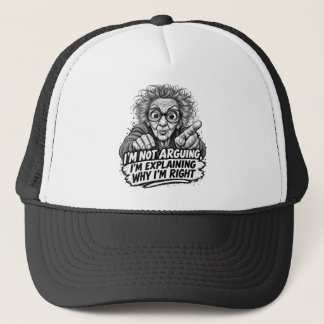 Casquette Je ne discute pas, j'explique pourquoi j'ai raison