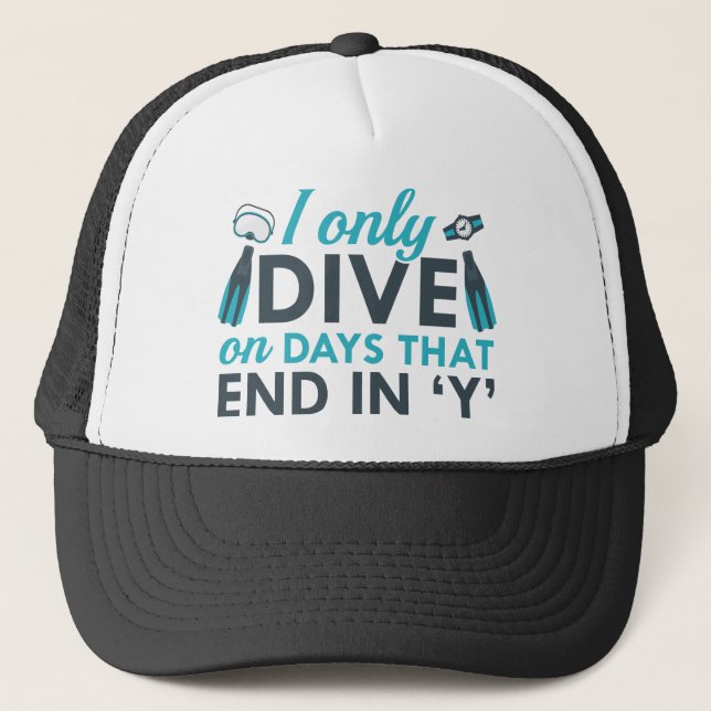 Casquette Je ne fais que plonger (Devant)