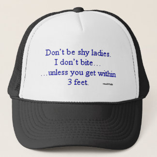 Casquette Je ne mords pas à moins que… plaisanterie de