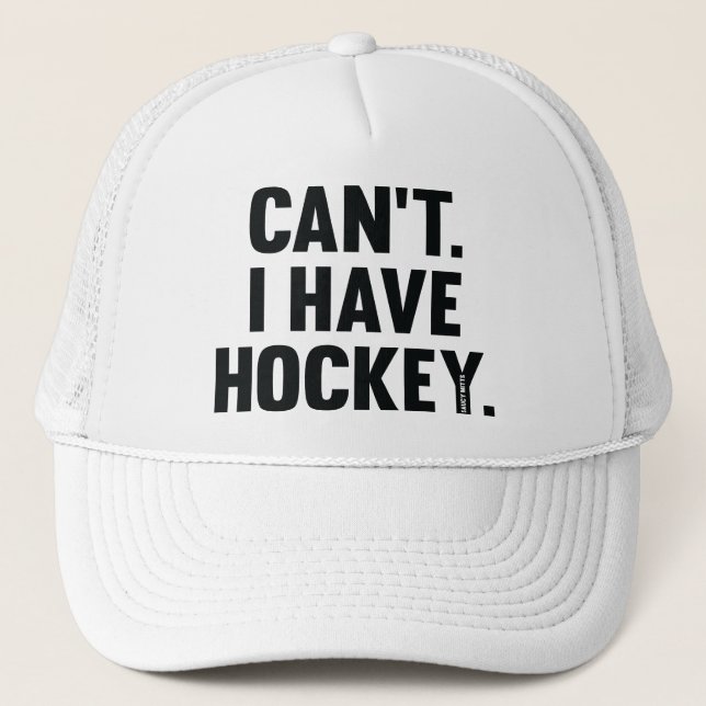 Casquette Je ne peux pas avoir d'excuse drôle de hockey (Devant)