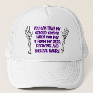 Casquette Je ne peux pas avoir ma virgule d'Oxford - Casquet