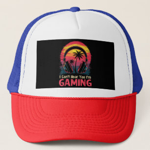 Casquette Je ne peux pas vous entendre Je suis Jeux Vidéo Je