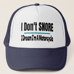 Casquette Je ne ronfle pas Je suis une moto Dormir drôle
