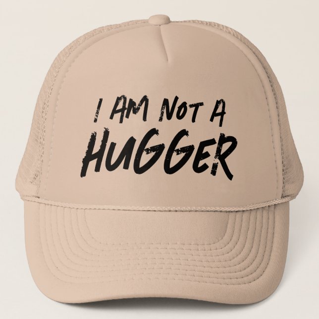 CASQUETTE JE NE SUIS PAS CÂLIN SLOGAN DRÔLE (Devant)