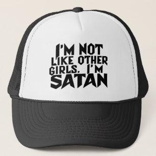 Casquette Je ne suis pas comme d'autres filles Je suis Satan
