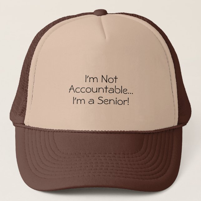 Casquette Je ne suis pas responsable Citation drôle Chapeau (Devant)
