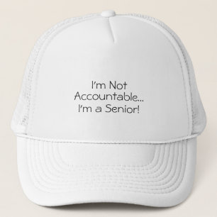 Casquette Je ne suis pas responsable Citation drôle Chapeau