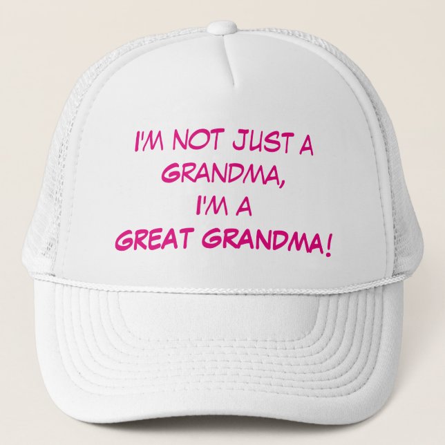 Casquette Je ne suis pas simplement une grand-maman, je suis (Devant)
