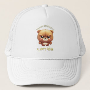 Casquette Je ne suis pas têtu, mon chemin est toujours droit
