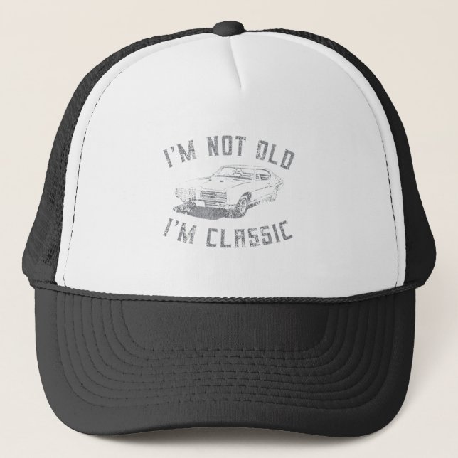 Casquette Je ne suis pas vieux Je suis classique drôle voitu (Devant)