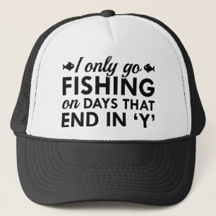 Casquette Je ne vais pêcher que