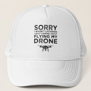 Casquette Je n'écoutais pas penser à voler mon drone