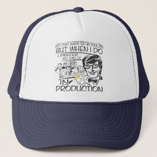 Casquette Je n'examine pas toujours mon code