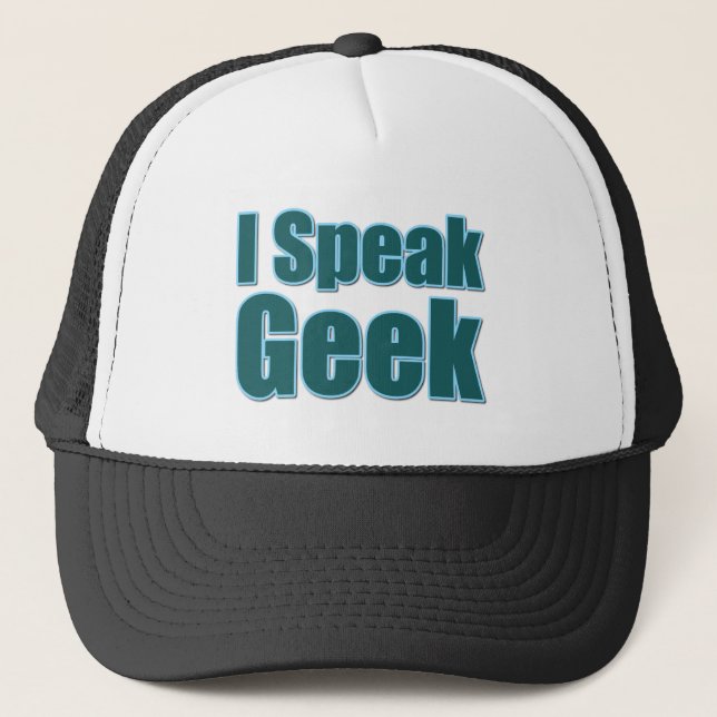 Casquette Je parle Geek (Devant)