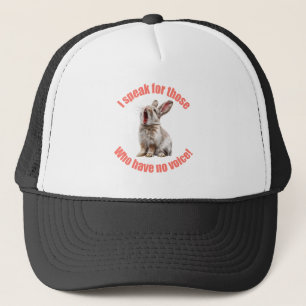 Casquette Je parle pour ceux qui n'ont pas de lapin vocal
