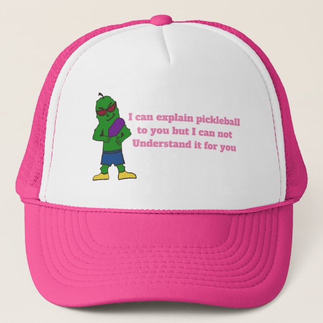 Casquette Je peux vous expliquer le pickleball (Devant)