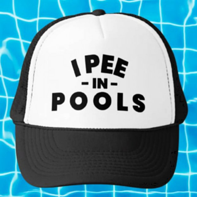 Casquette Je Pis Dans Les Pools Trucker Chapeau (Créateur téléchargé)