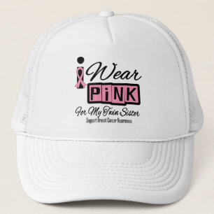 Casquette Je porte la soeur rose de jumeau de cancer du sein