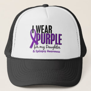 Casquette Je porte le pourpre pour ma épilepsie de la fille