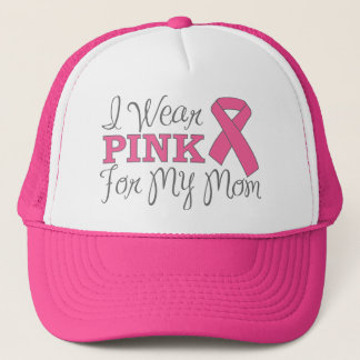Casquette Je porte le rose pour ma maman (version rose de