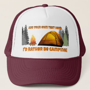 Casquette Je préfère Camping Camping Chat de Camion Personna