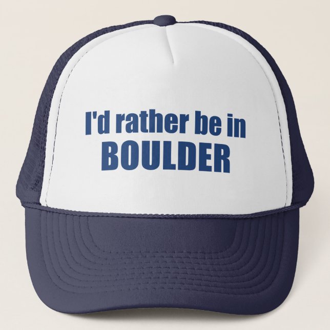 Casquette Je préfère être à Boulder Colorado (Devant)