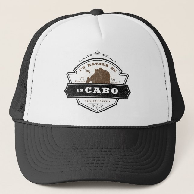 Casquette Je préférerais être à Cabo| Chapeau de camion Cabo (Devant)